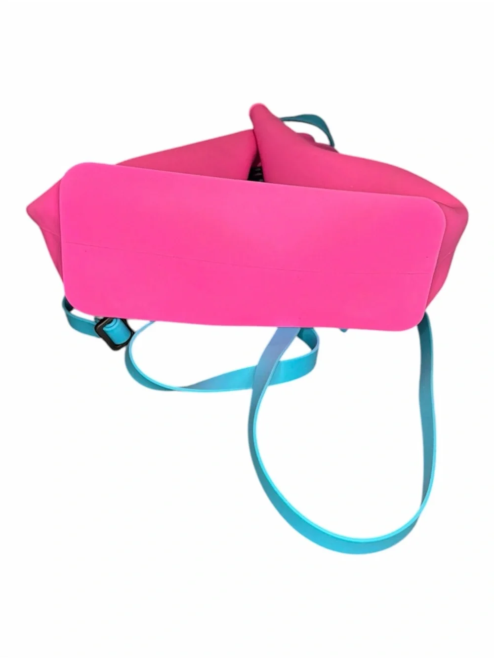 Barbie pink and teal neoprene beach bag small